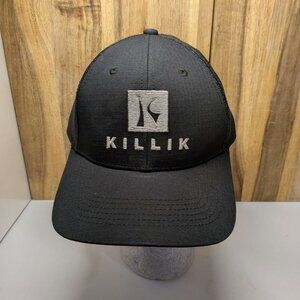 Killik Black Men's Adjustable Strap Back Baseball Cap Hat